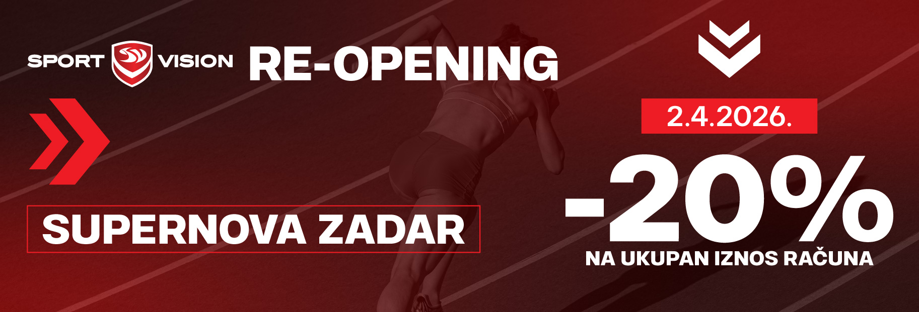 SPORT VISION ZADAR SUPERNOVA PONOVNO OTVARA SVOJA VRATA!